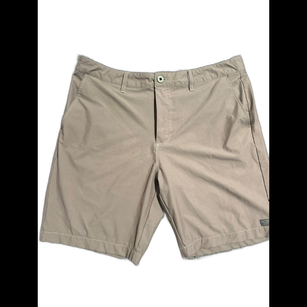 Dark Seas Division Hybrid Style Shorts Khaki Brown Mens 34